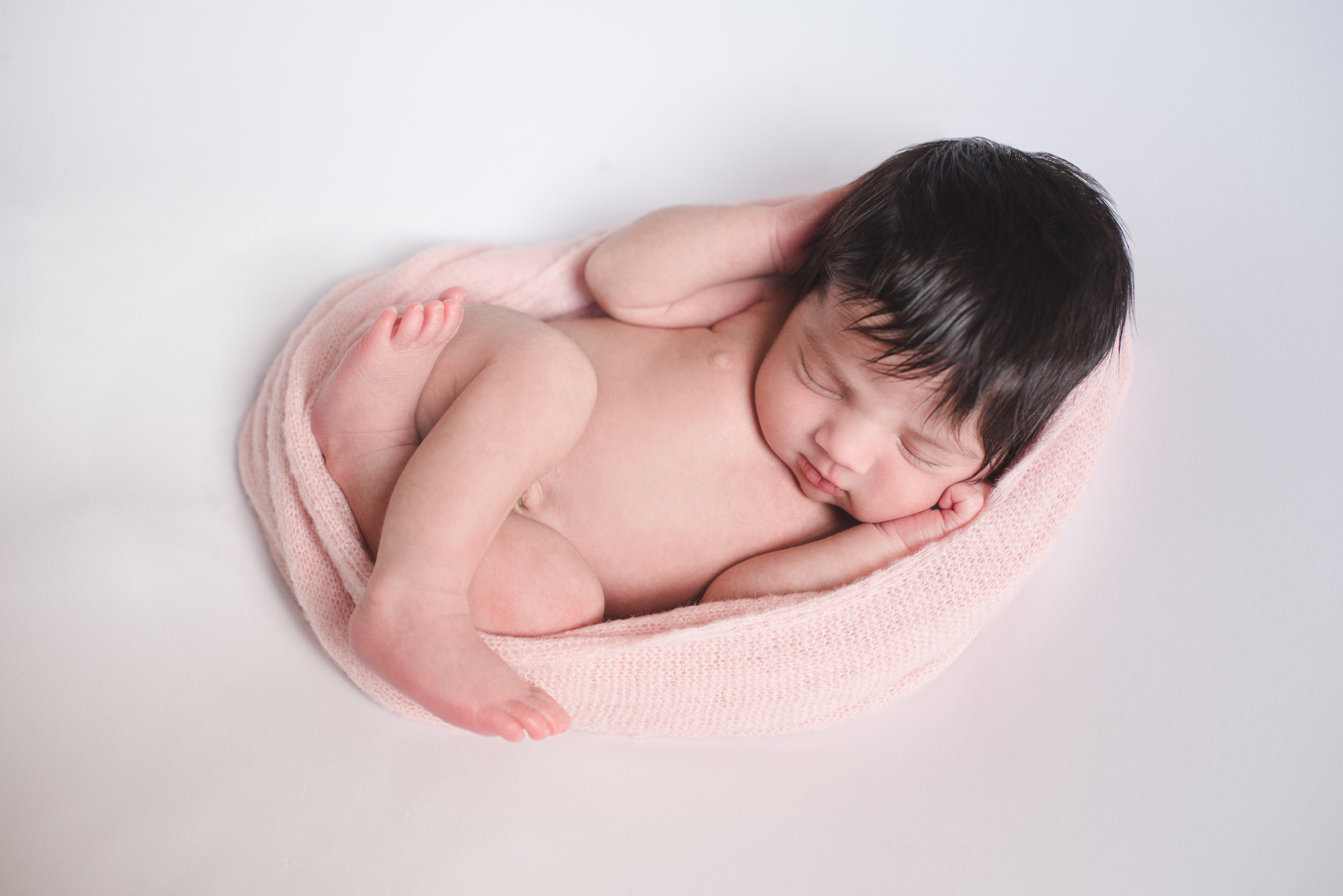newborn baby girl portrait
